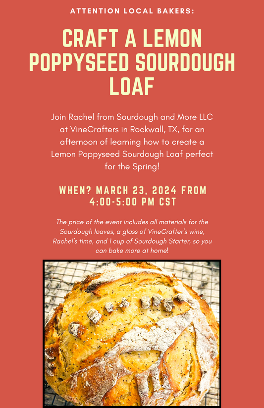 Craft a Lemon Poppyseed Sourdough Loaf