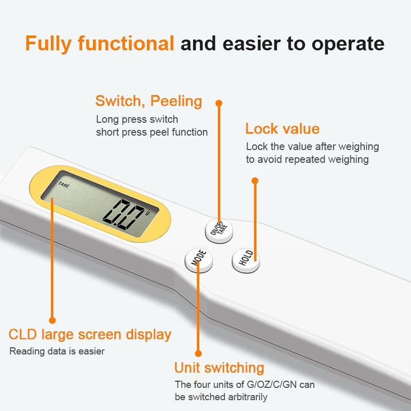 Weight Measuring Spoon LCD Digital
